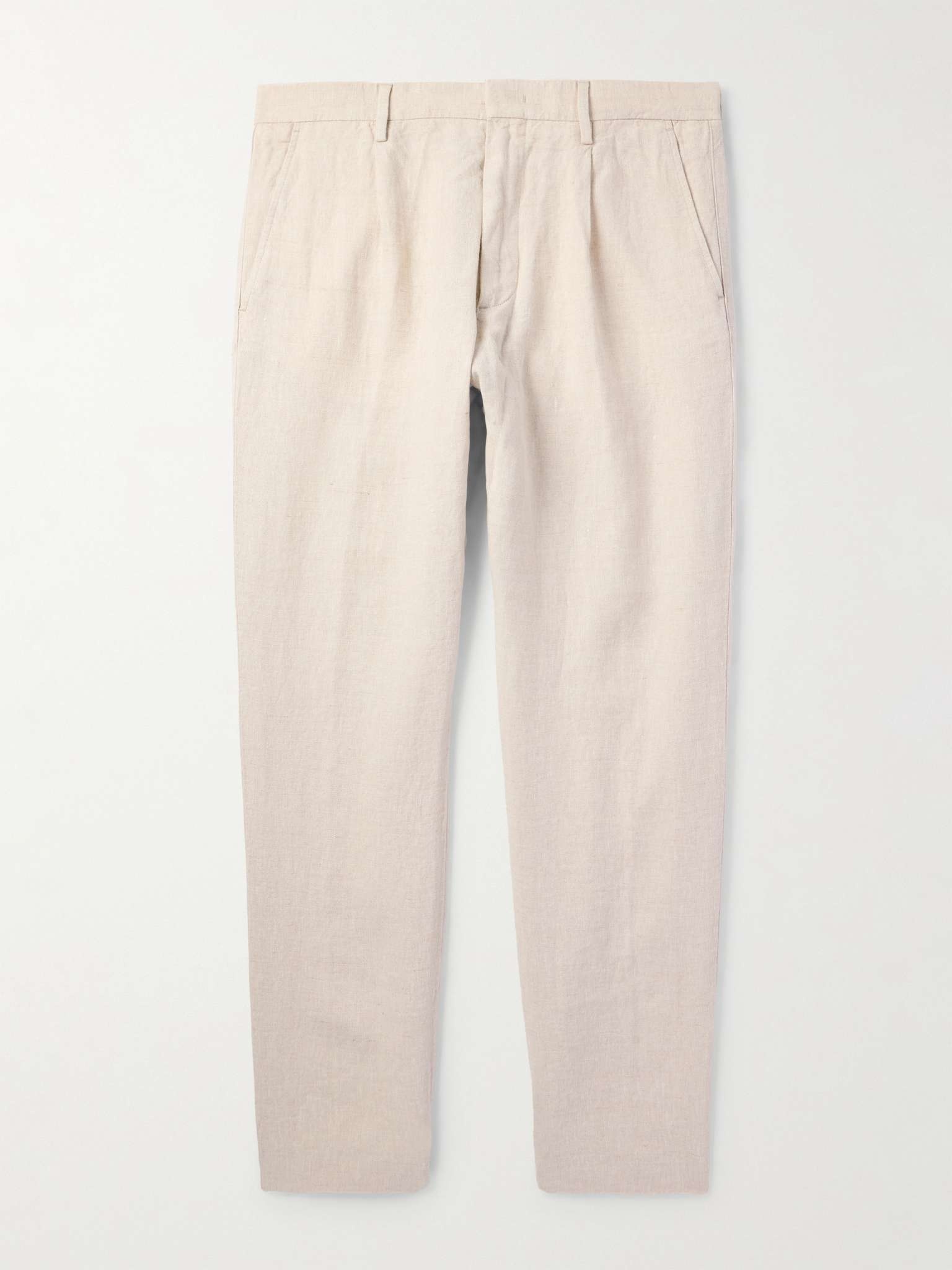 Billie 1454 Tapered Linen Trousers - 1