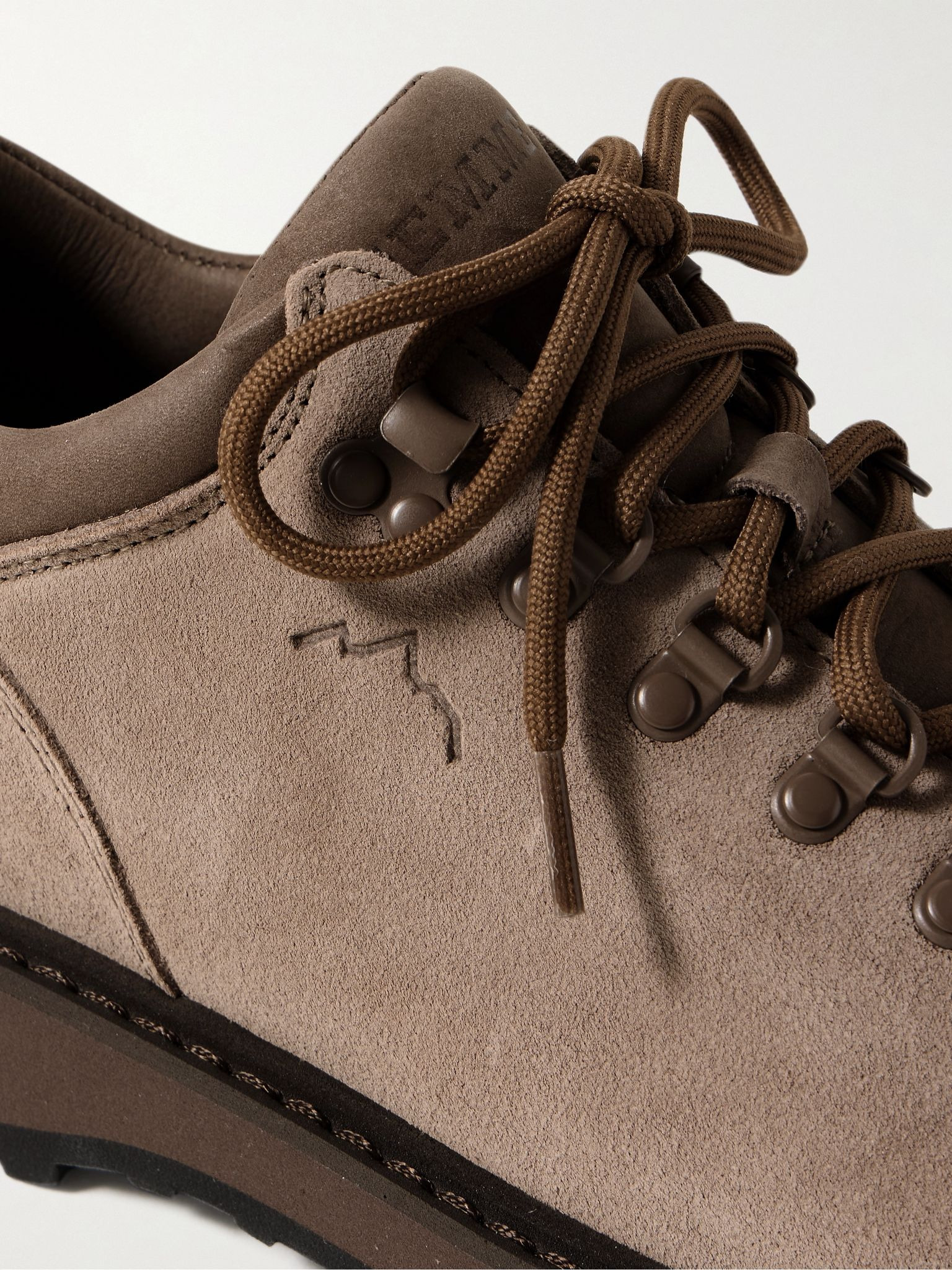 Cornaro Rubber-Trimmed Suede Sneakers Light brown - 5
