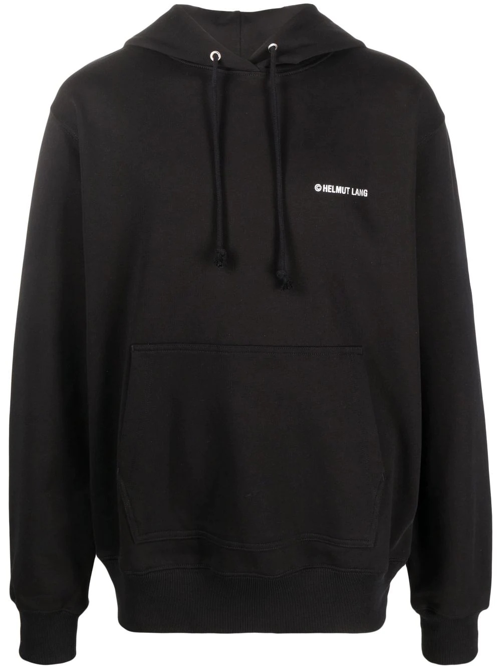 metallic print hooded sweatshirt - 1