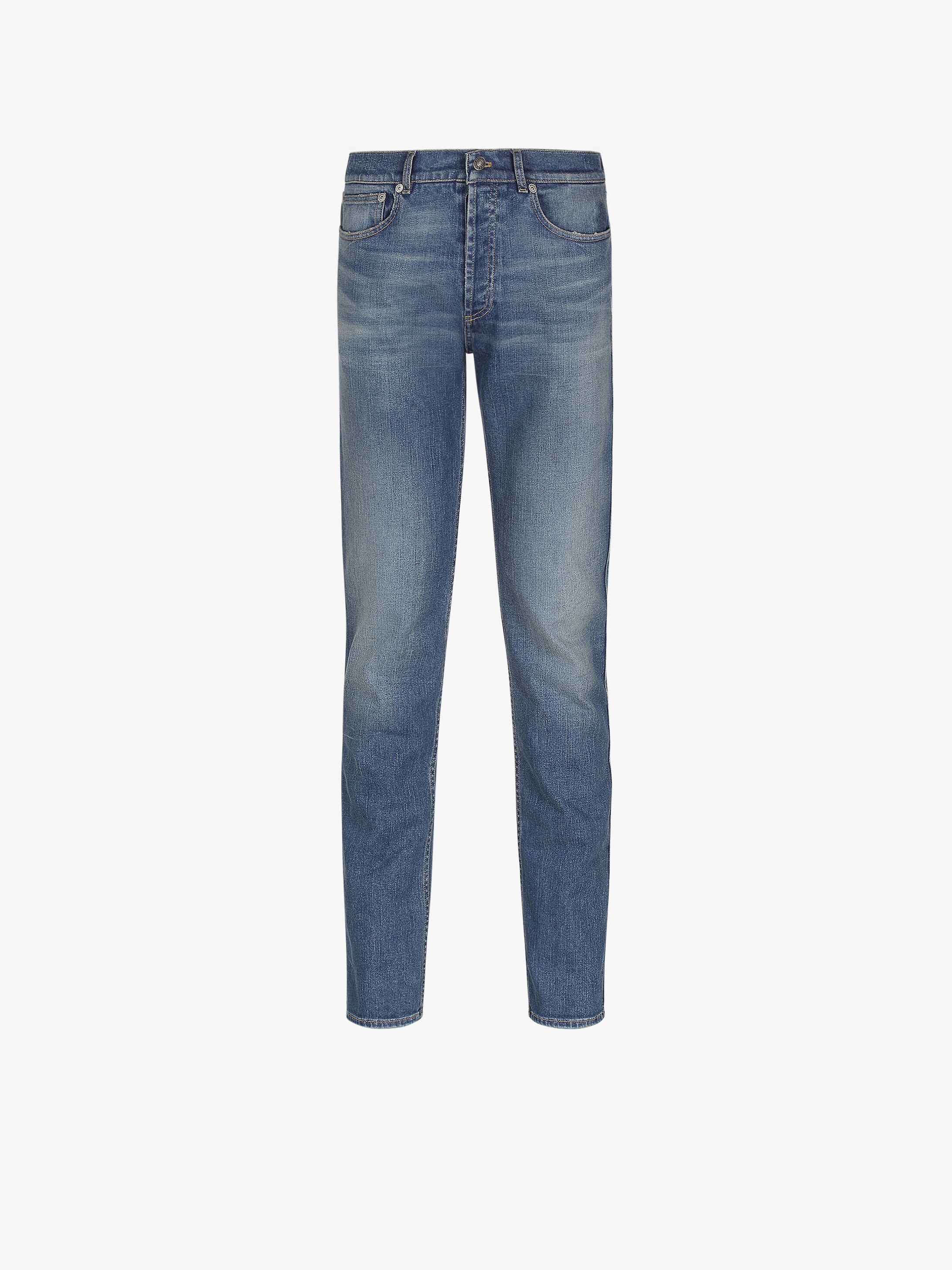 GIVENCHY PARIS slim fit jeans with stamp - 1