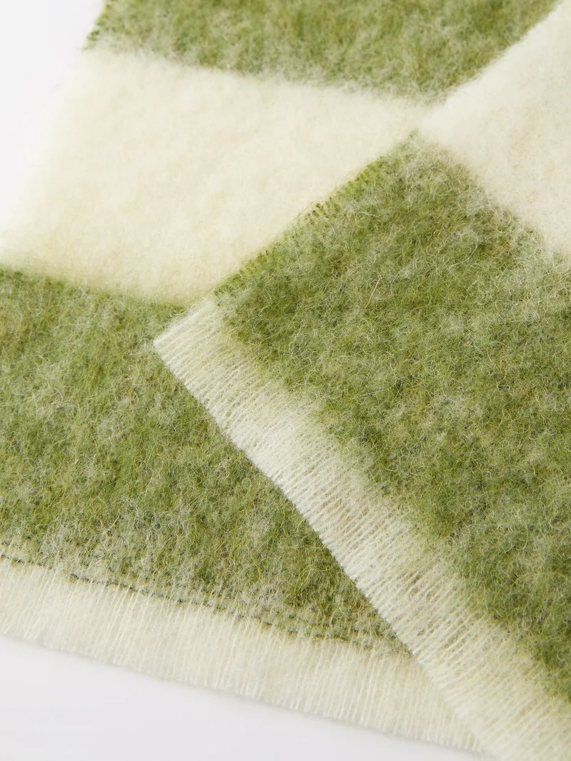 Acne Studios Vally striped felted scarf matchesfashion REVERSIBLE