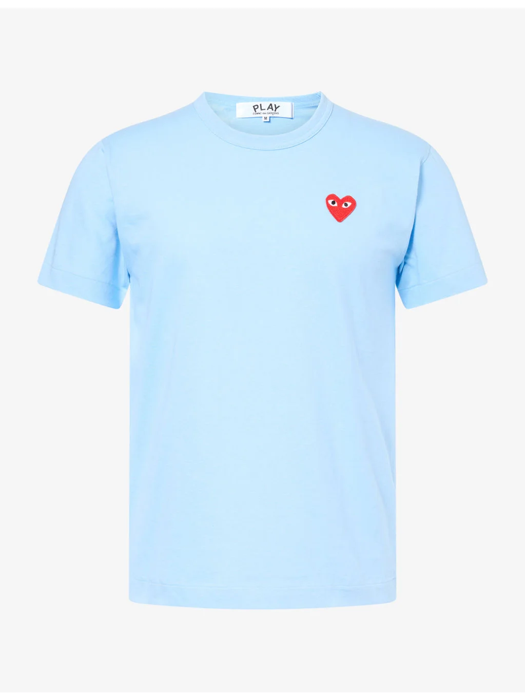 Heart Motif-Logo Cotton T-Shirt - 1