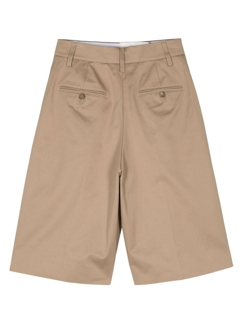 Prada pleat-detail shorts outlook