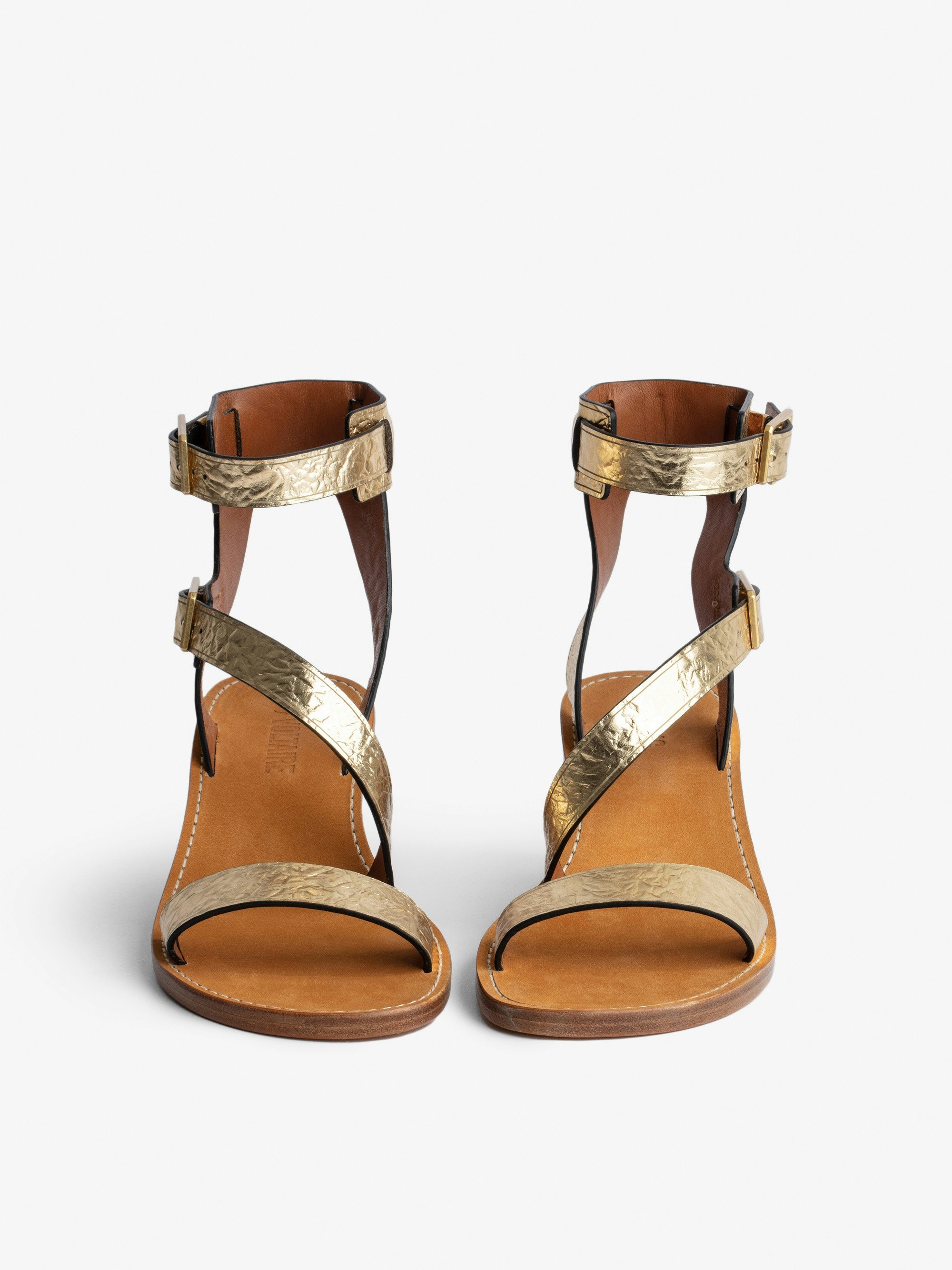 Cecilia Crinkled Caprese Sandals - 3