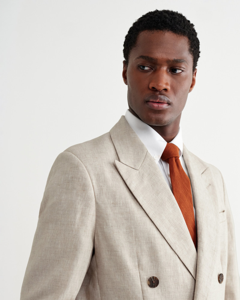 Wax London Pavillion - Rust Linen Tie outlook