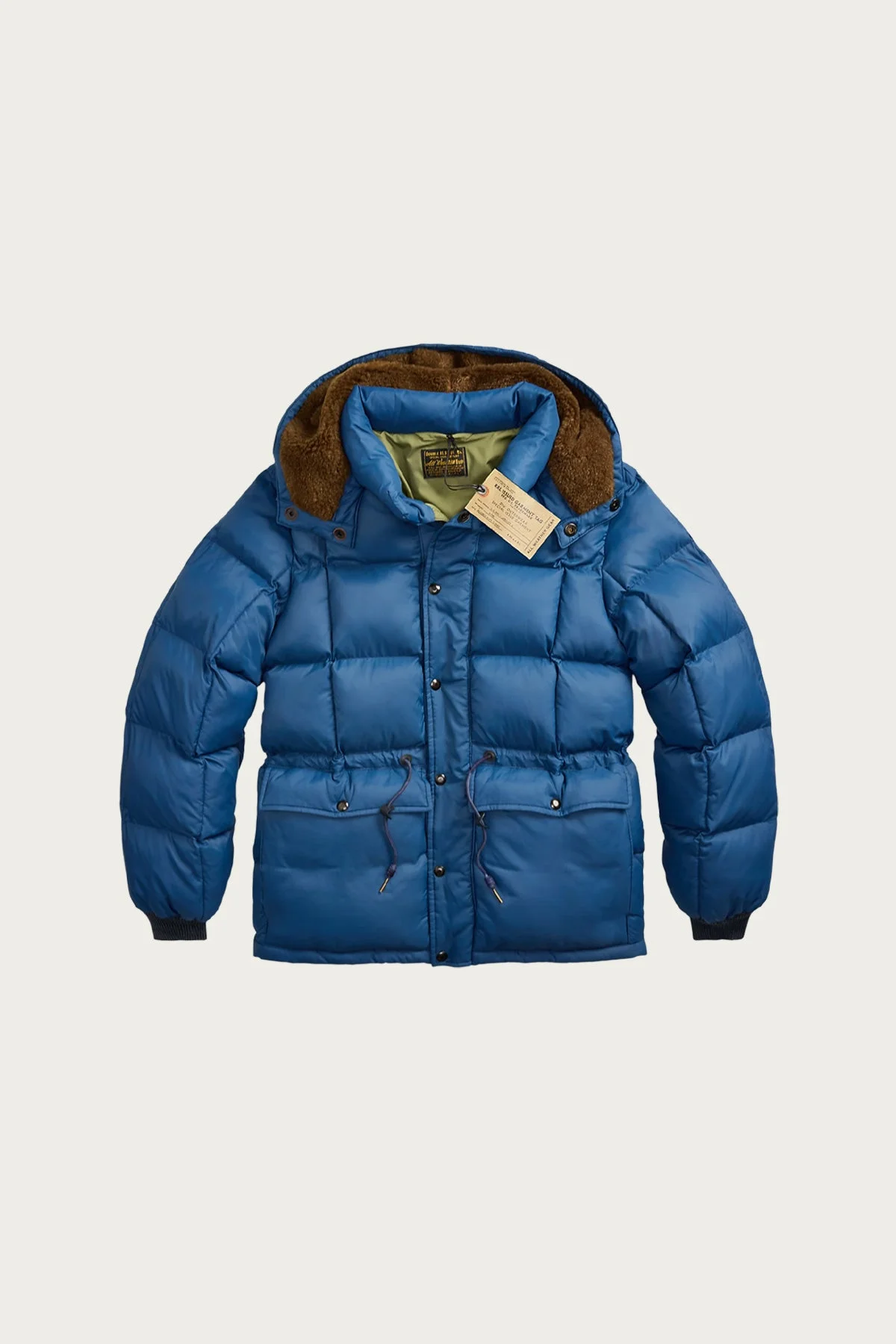 Quilted Ripstop Hooded Jacket - Vintage Blue - 1
