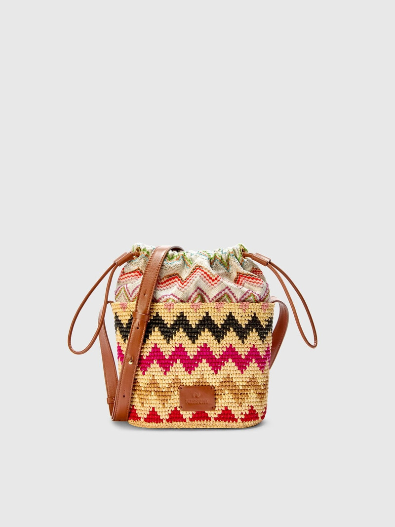 Raffia shoulder bag 1