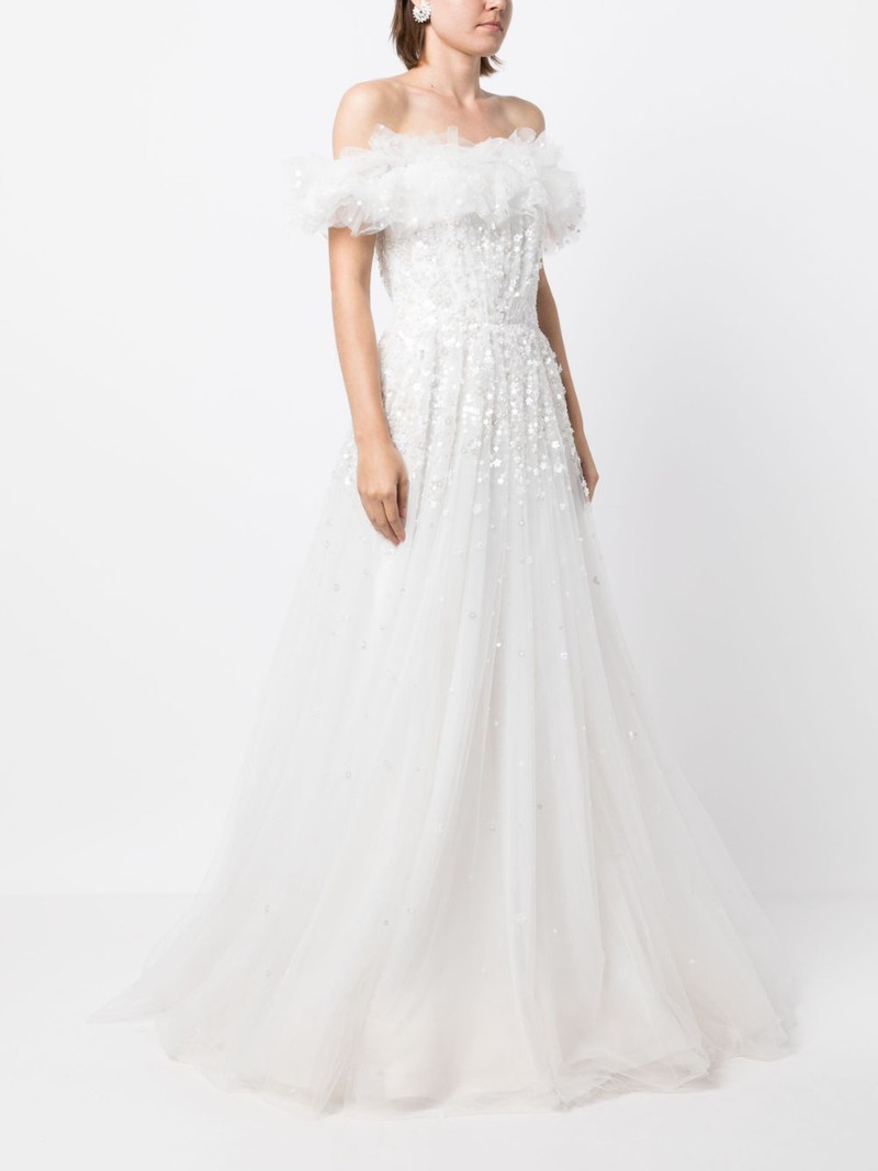 천사 눈 flared maxi 드레스 3