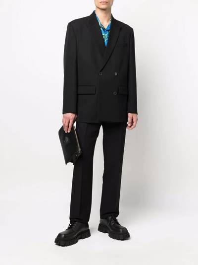 Valentino peak lapels double-breasted blazer outlook