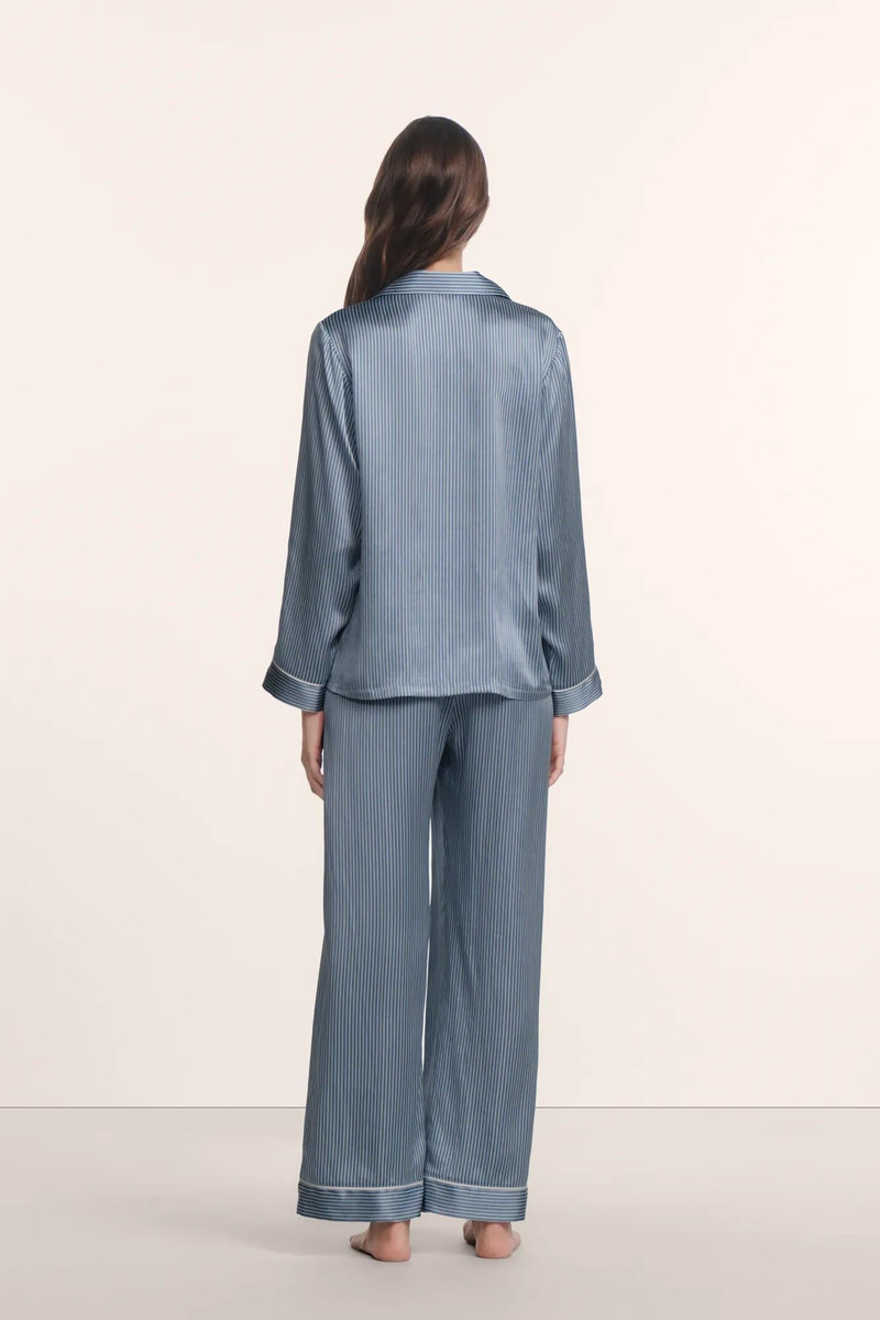 eberjey Inez Washable Silk Printed Long PJ Set outlook
