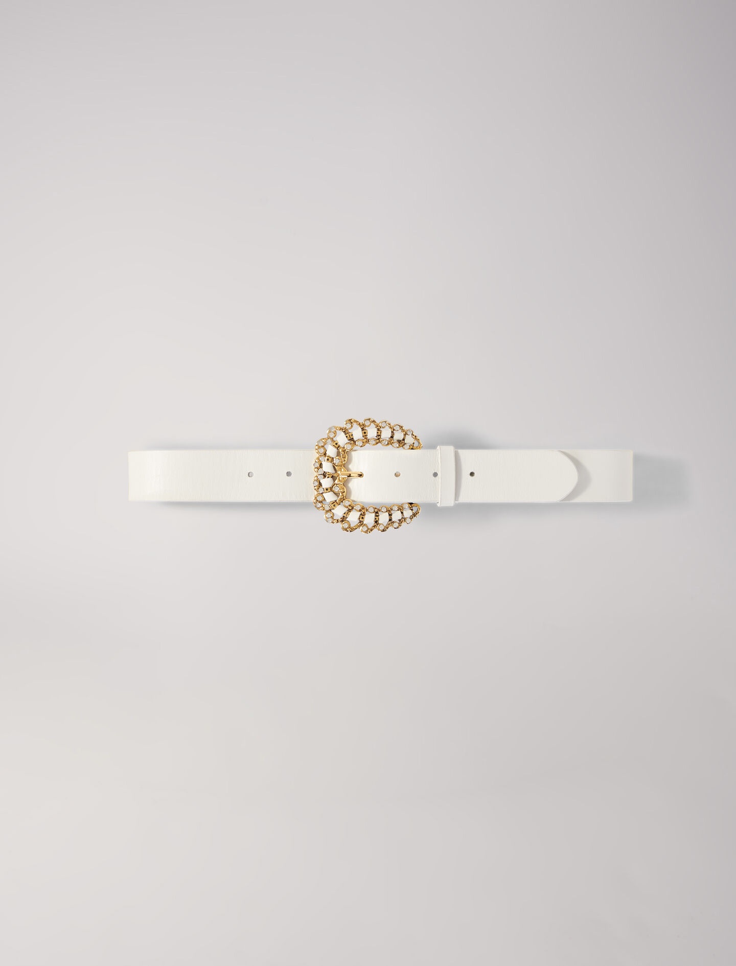 Belt with diamanté buckle - 6