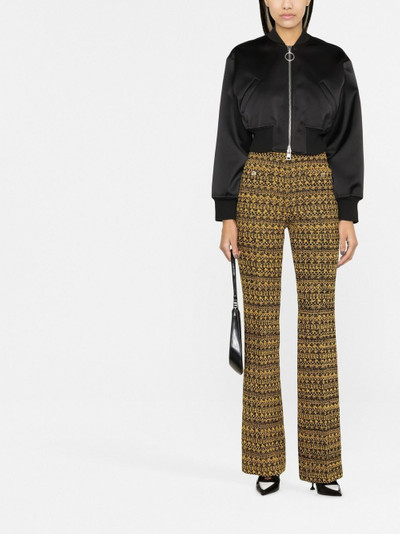 Alessandra Rich graphic-print tailored trousers outlook