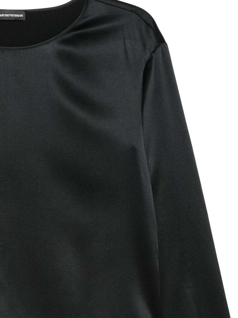 satin three-quarter-sleeve top 3
