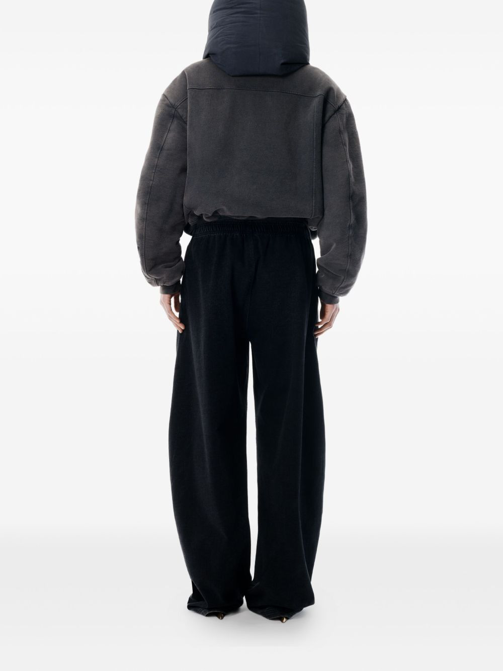 elasticated drawstring track pants - 3