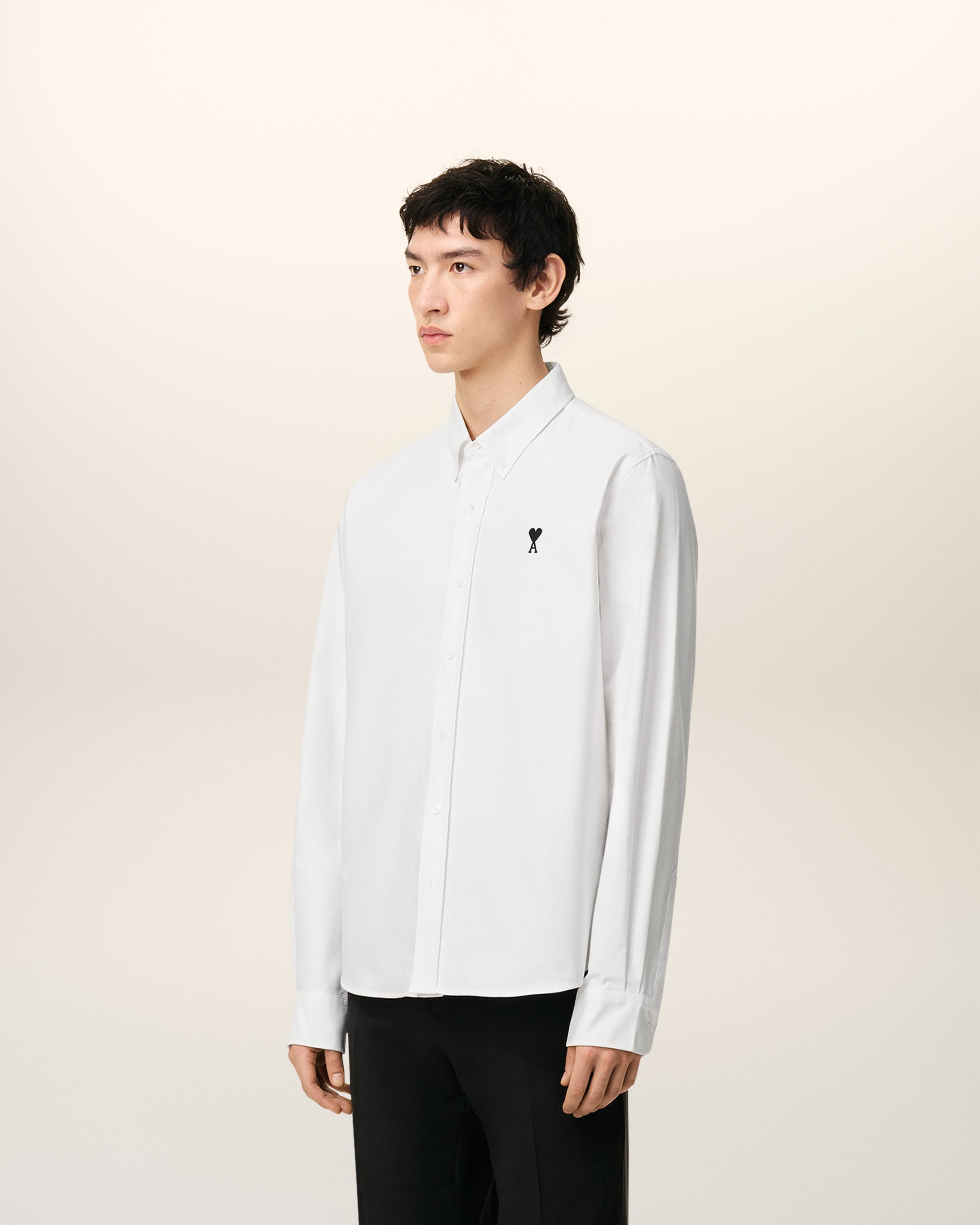 WHITE COTTON BUTTON DOWN AMI DE COEUR SHIRT - 6