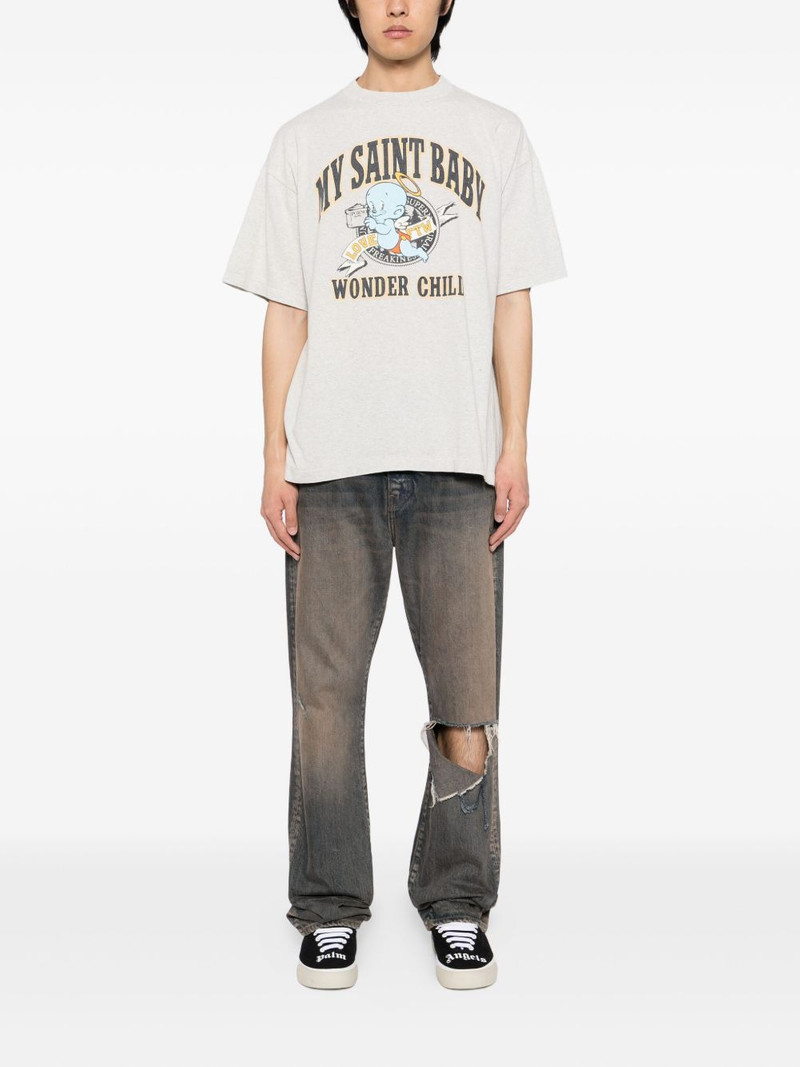 SAINT M×××××× graphic-print T-shirt outlook