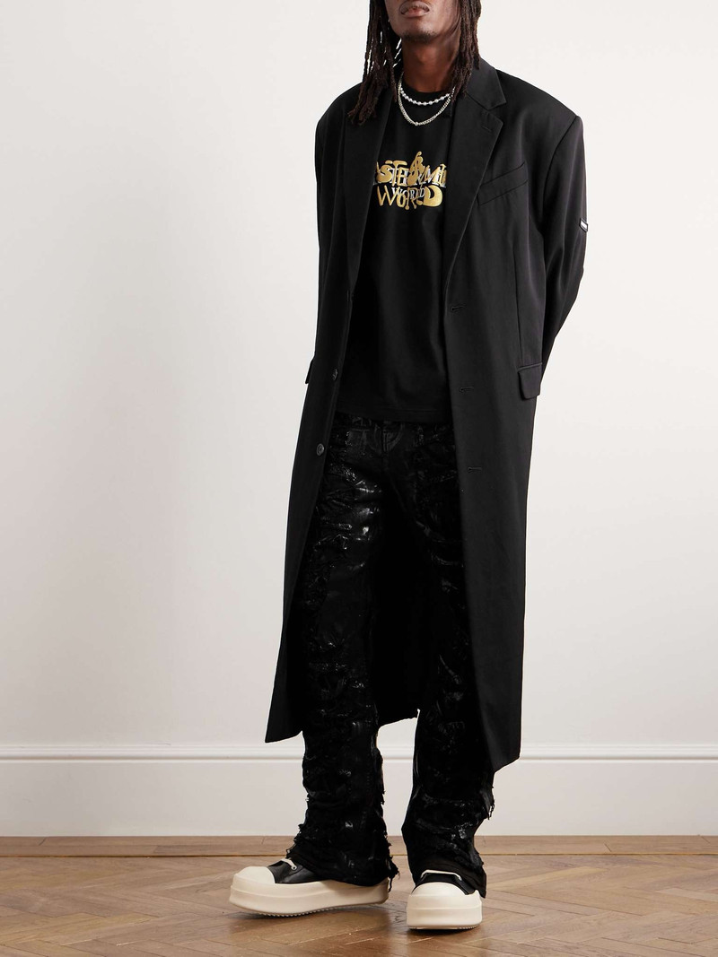 MASTERMIND WORLD Metallic Logo-Print Cotton-Jersey T-Shirt outlook