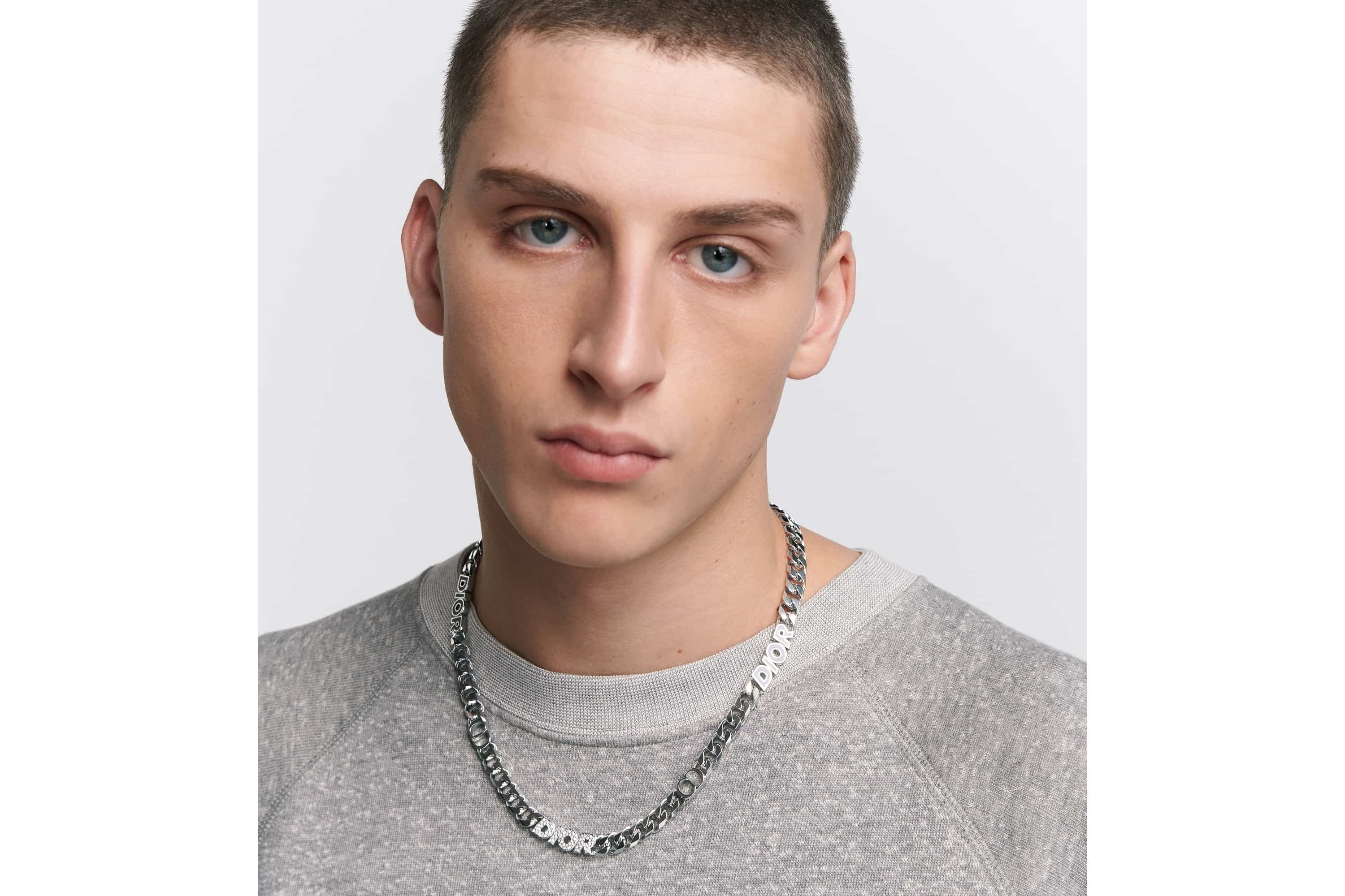 Dior Italic Chain Link Necklace - 2