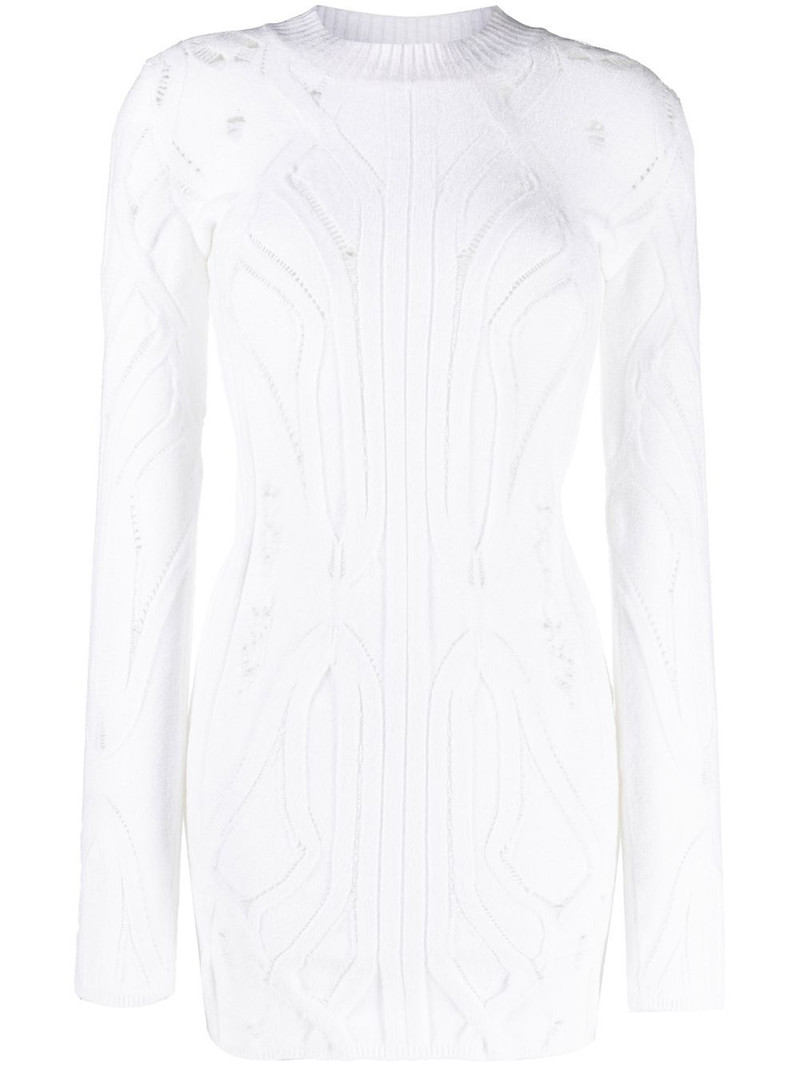 open-knit long-line jumper 1