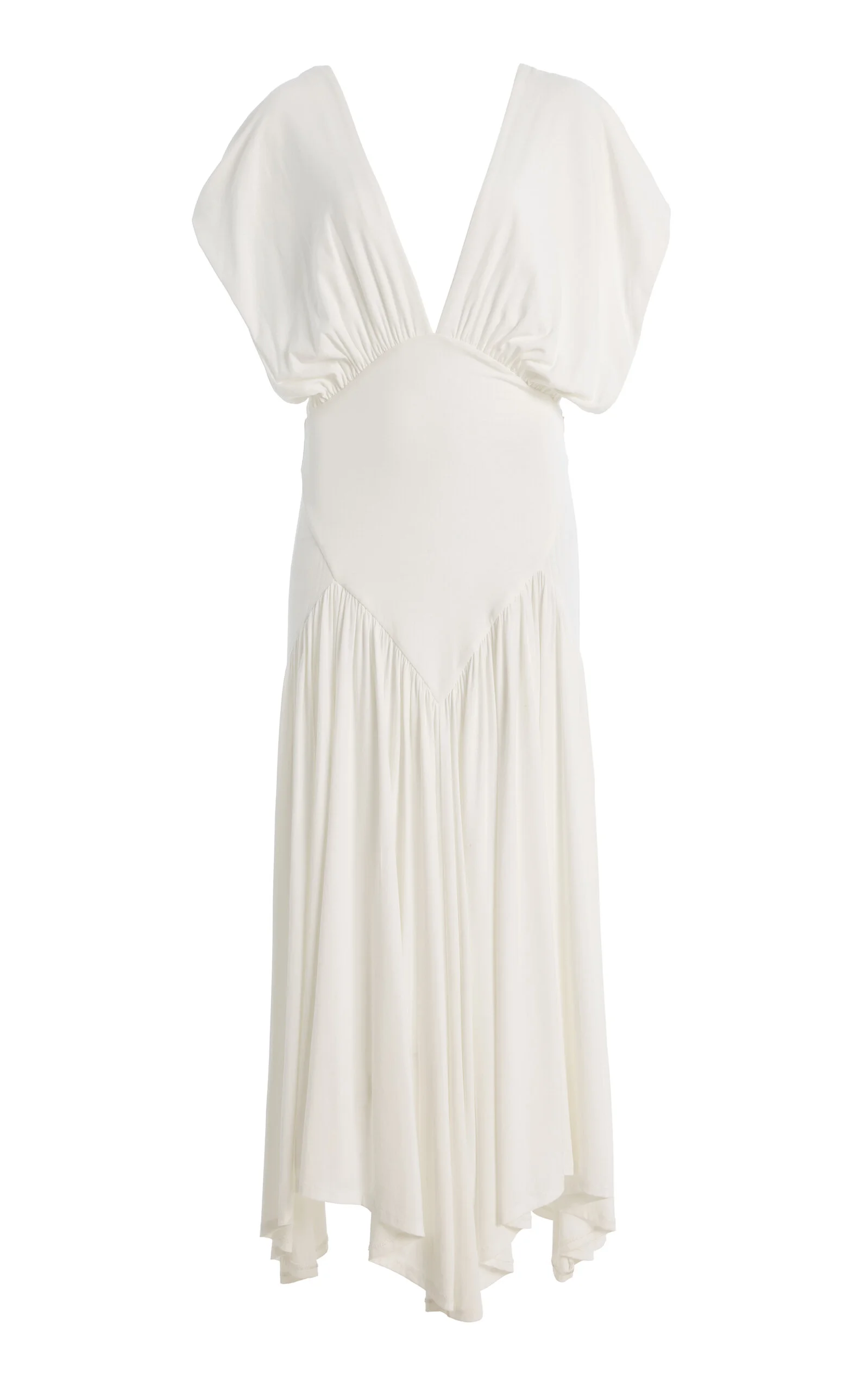 Sloane Ruffled Midi Dress white - 1