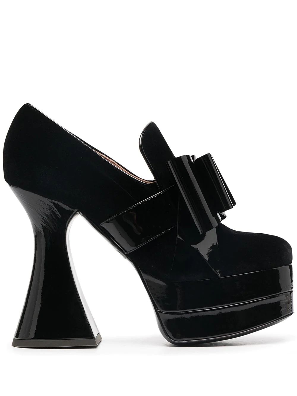 bow detail platform pumps - 1