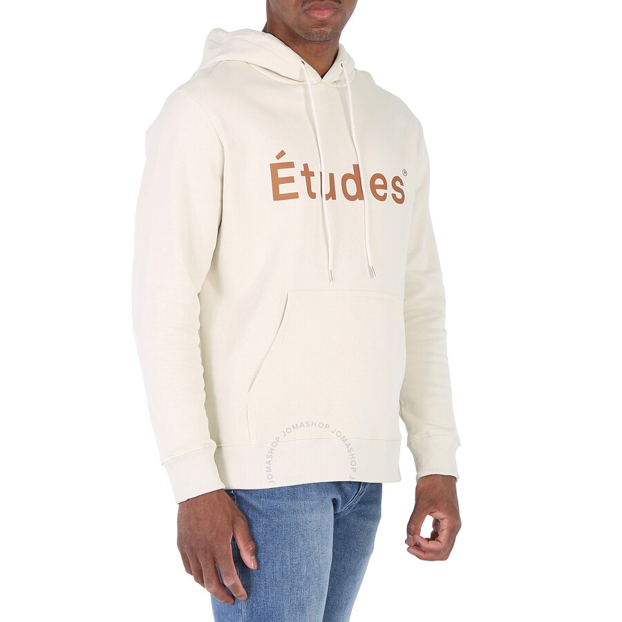 Etudes Men's Chalk Logo-Print Organic-Cotton Hoodie - 4