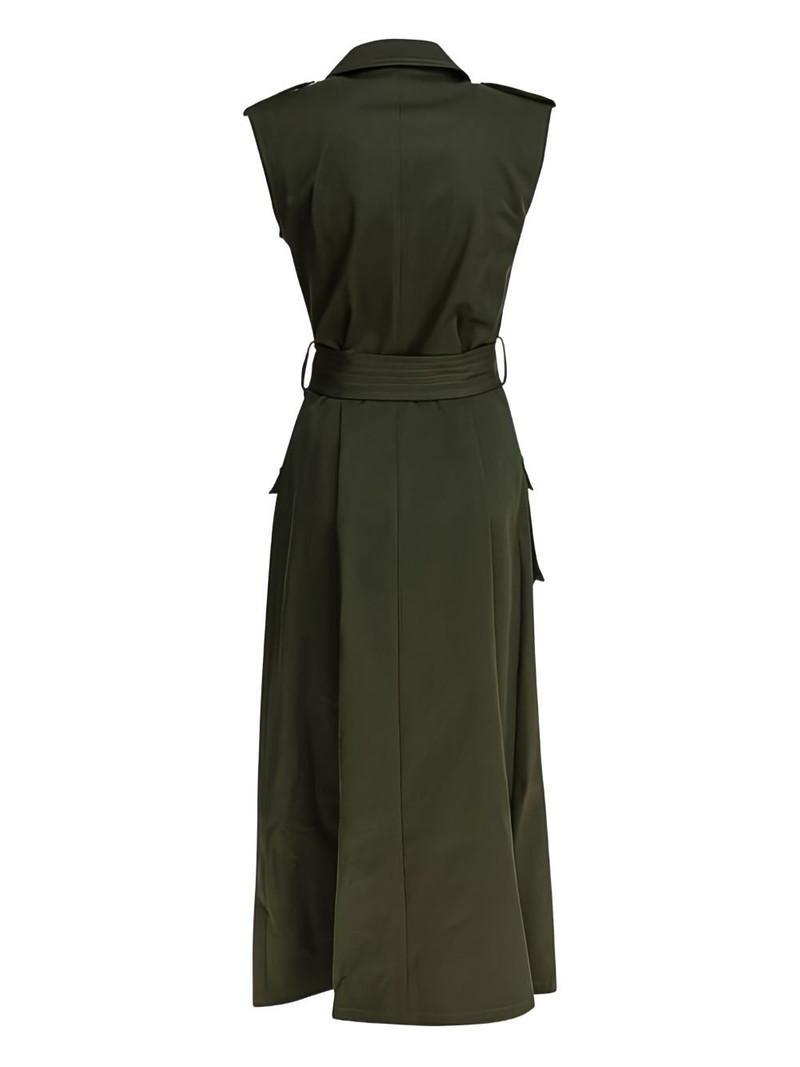 ELIE SAAB belted double-breasted midi dress outlook