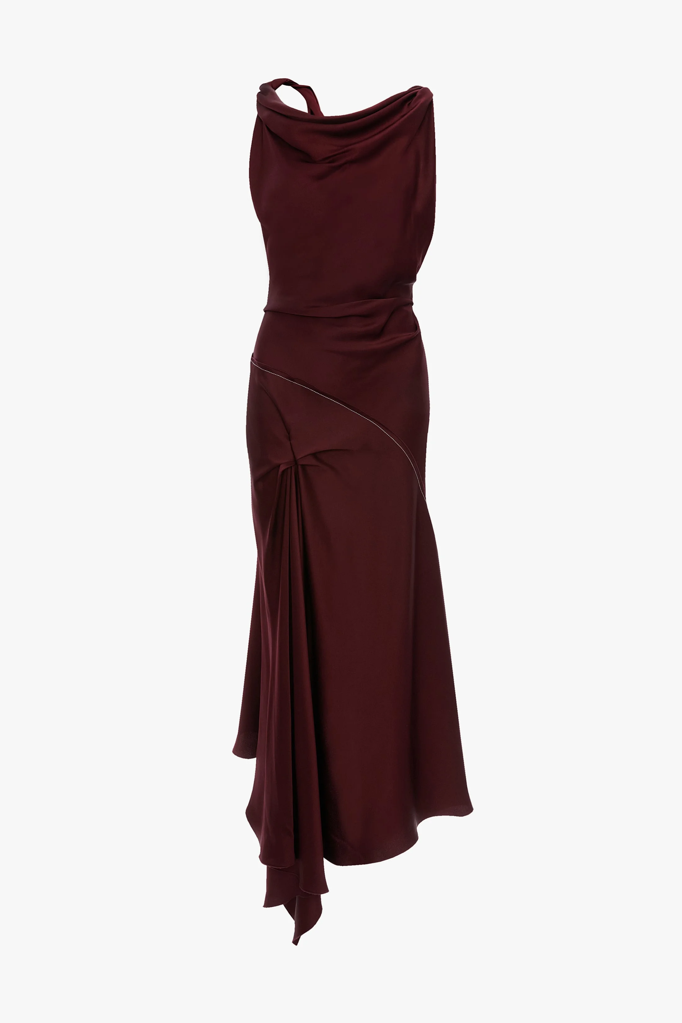 Posy Midi Dress In Cinnabar Red - 1