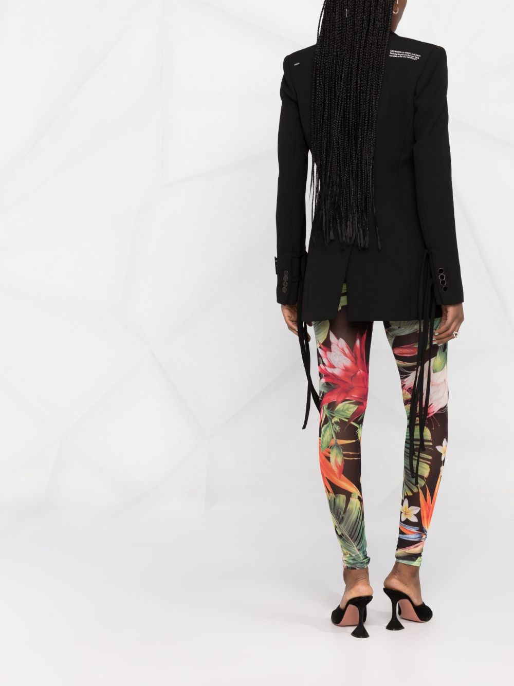 floral-print leggings - 6
