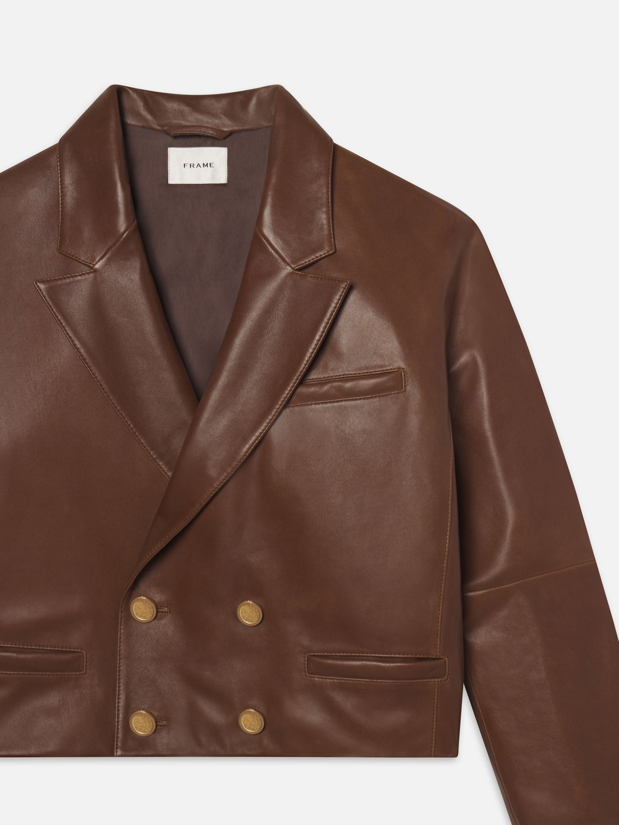 The Leather Timeless Jacket in Cedar - 3
