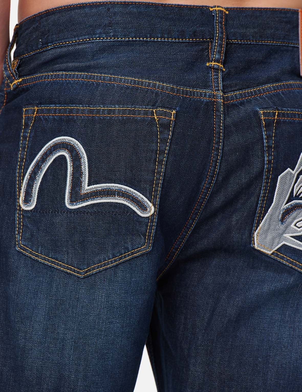 DENIM APPLIQUÉ GODHEAD DENIM SHORTS - 8