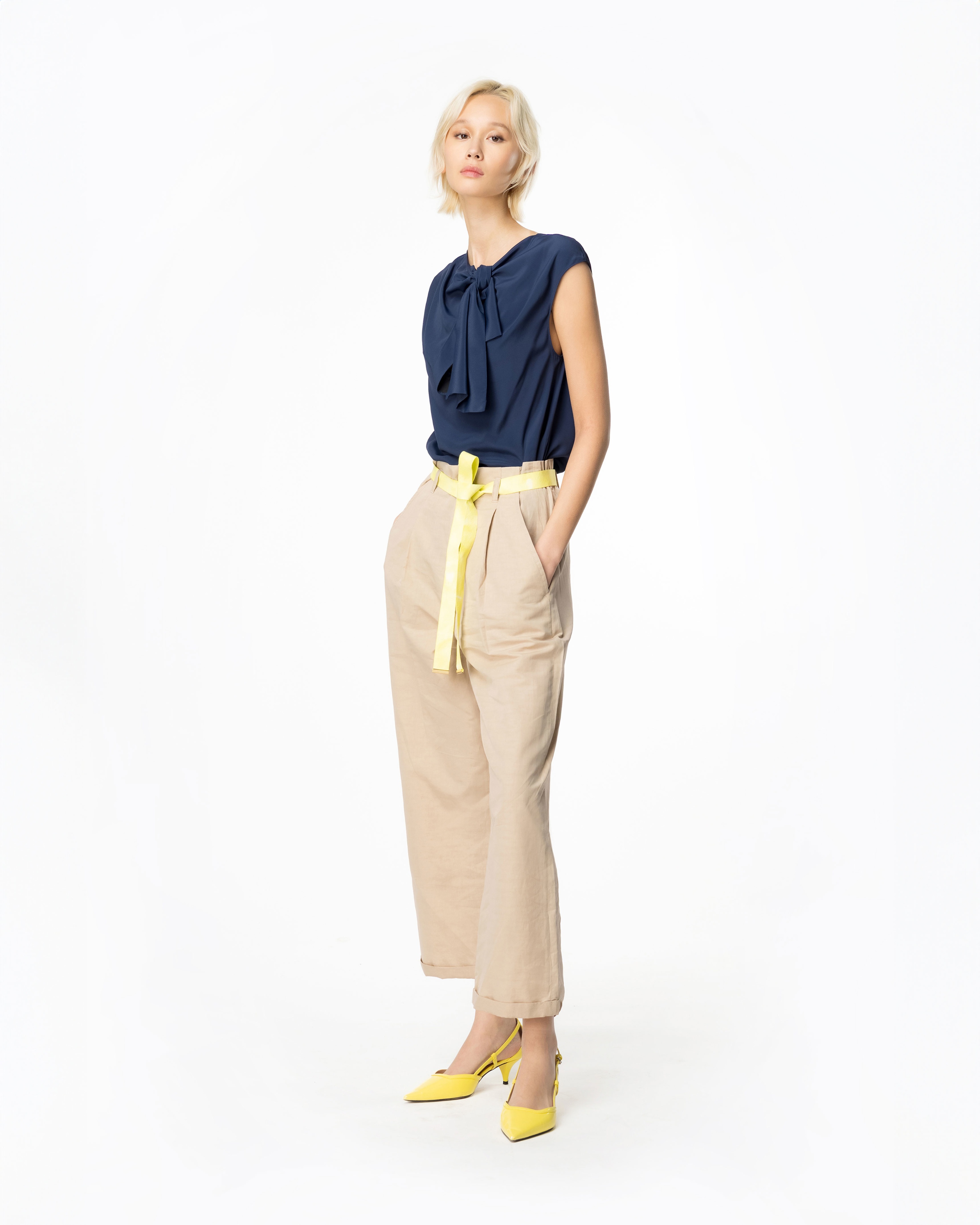 SLUB LINEN TROUSERS - 2