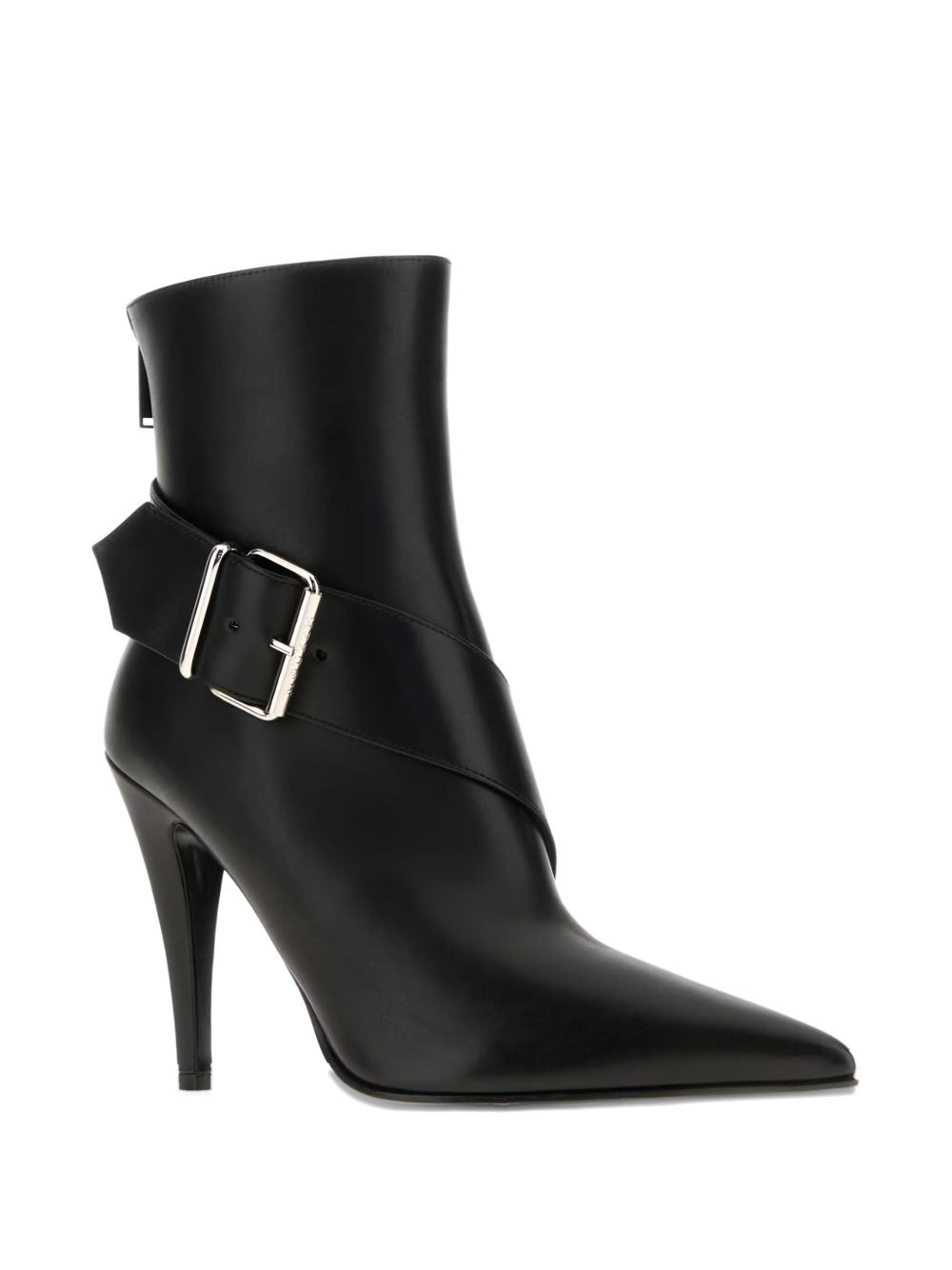 100mm leather ankle boots - 2