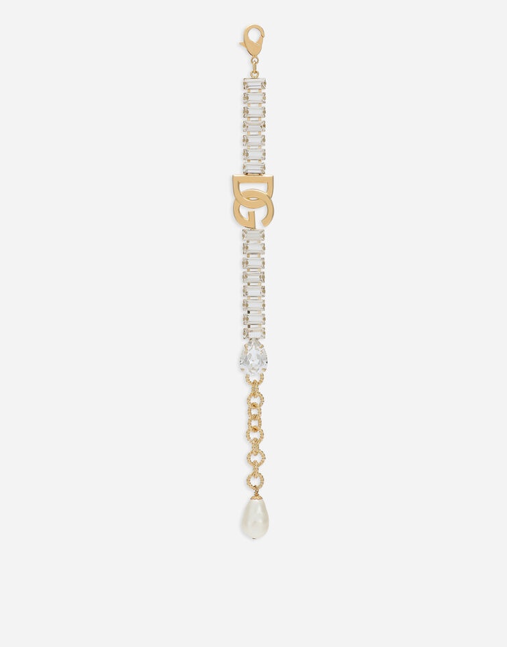 Bracelet with rhinestones and DG logo - 3