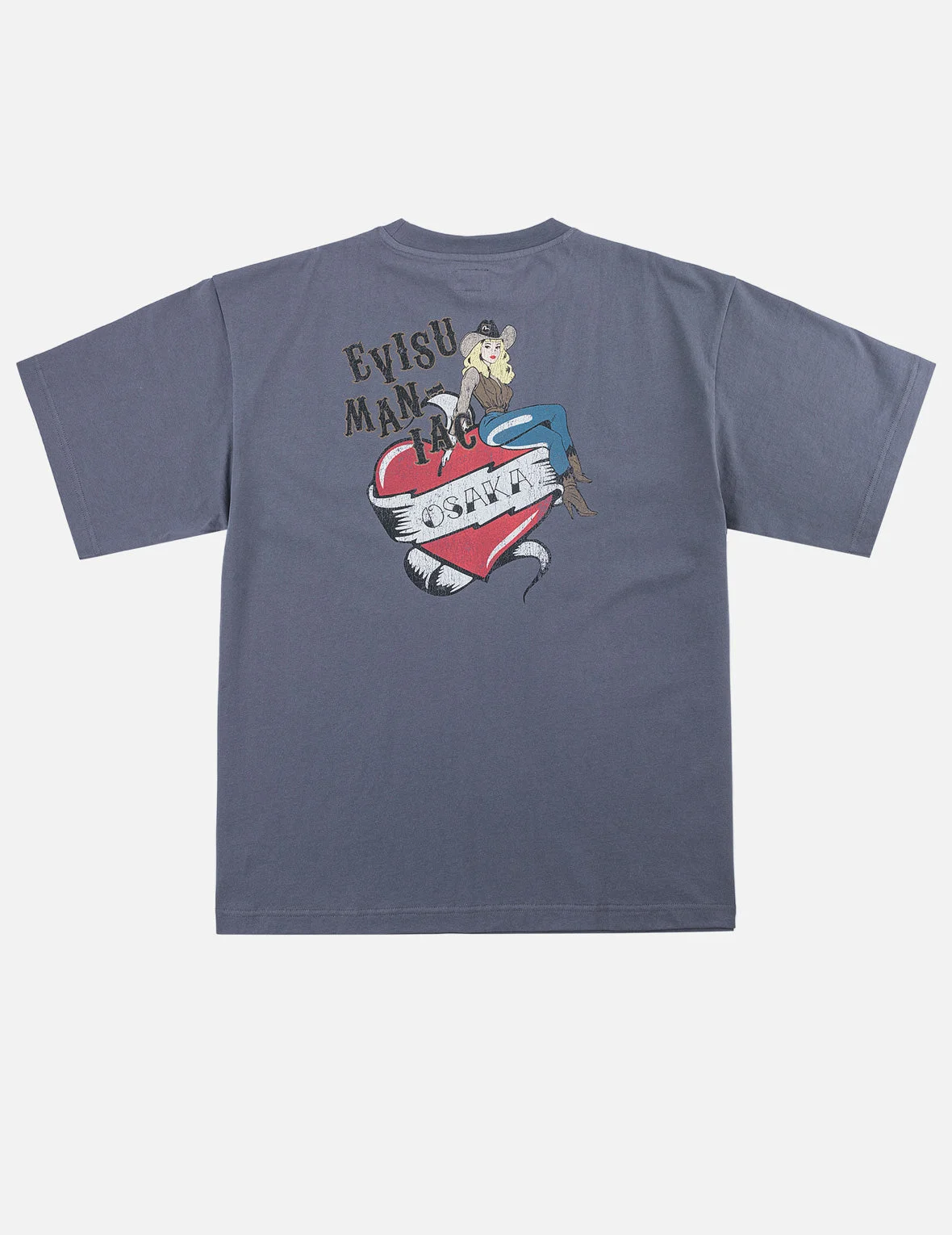 Heart Cowgirl Print T-shirt - 1