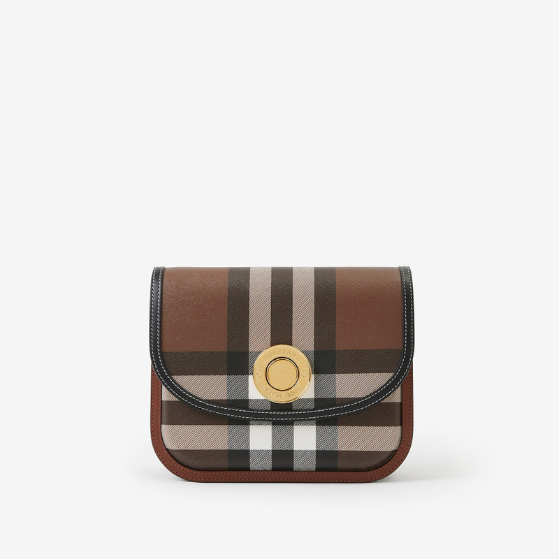 Check and Leather Medium Elizabeth Bag 1