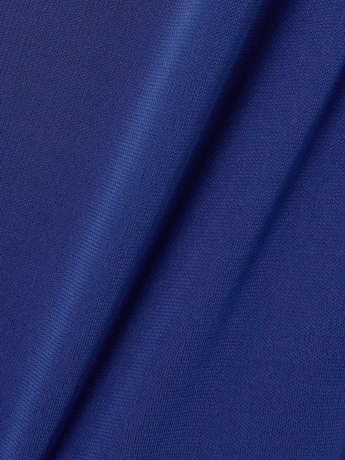 Asymmetric draped crepe midi dress - 4