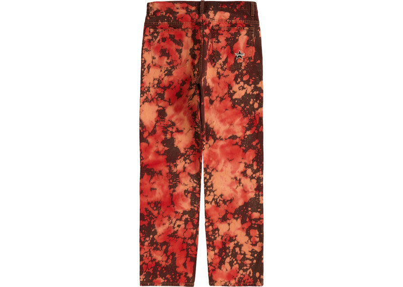 Supreme Supreme Regular Jean Bleached Red outlook