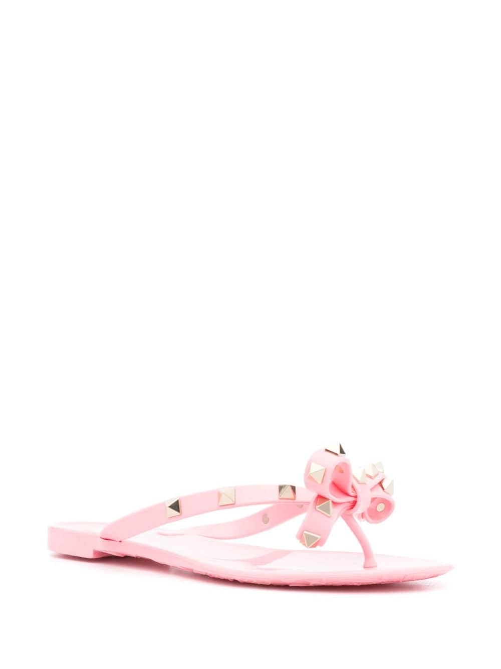 Rockstud bow-embellished flip-flops - 2
