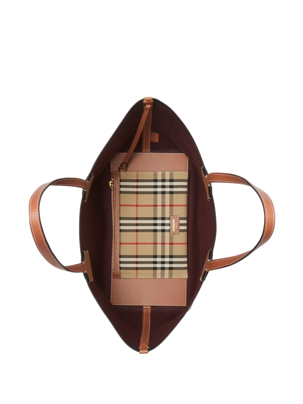 medium London check-pattern tote bag - 4