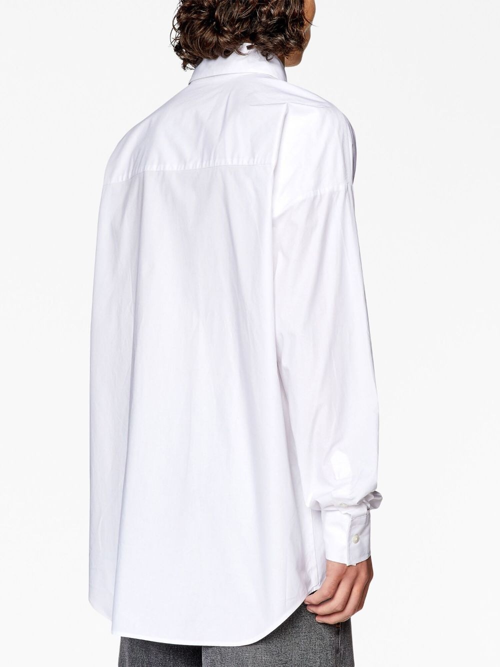 logo-embroidered organic-cotton shirt - 4