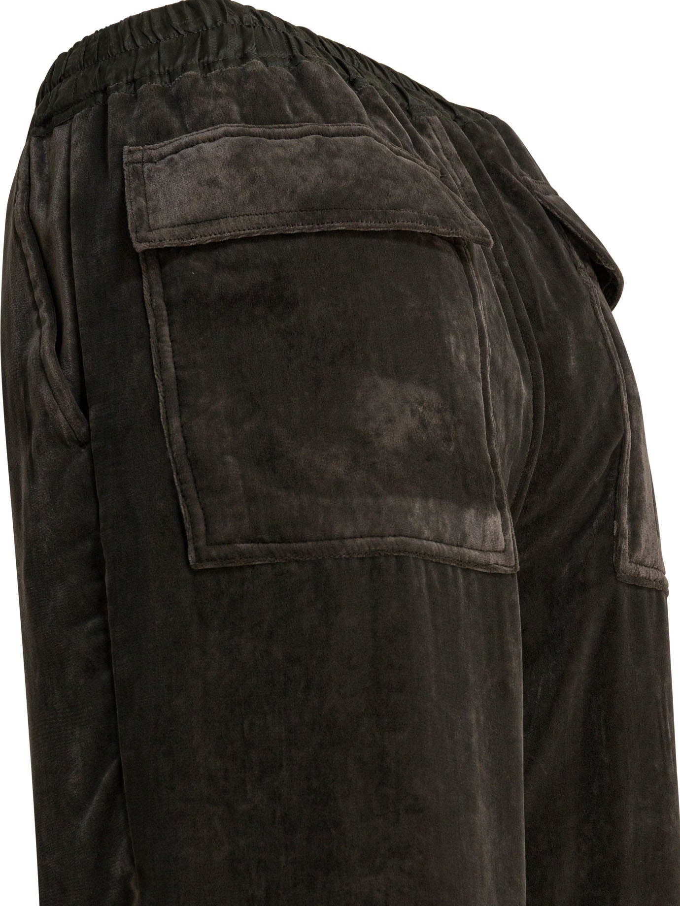 Rick Owens Velvet Wide-leg Pants - 4
