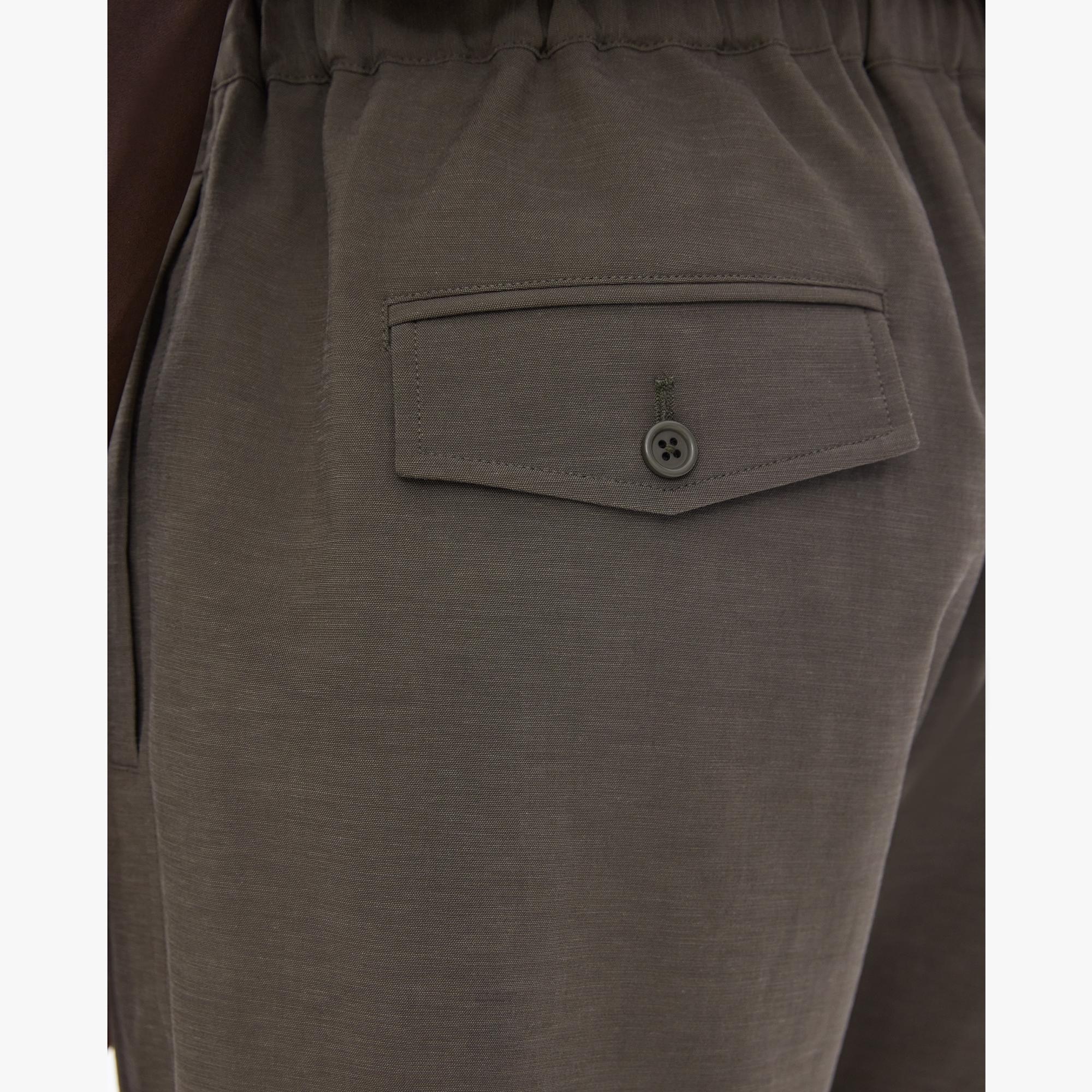 COTTON-LINEN PULL-ON SHORT - 6