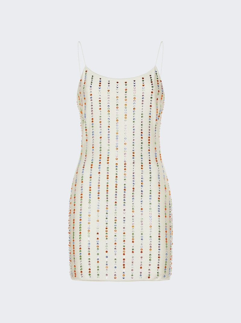 Soft Gem Mini Dress White And Multicolor 1