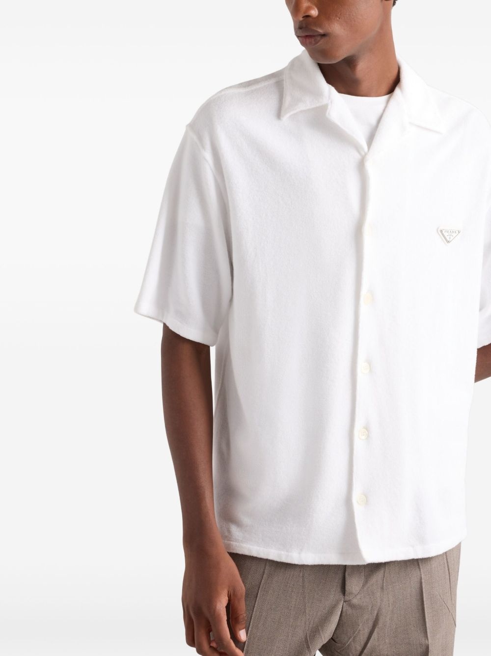 short-sleeve terry-cloth shirt - 4