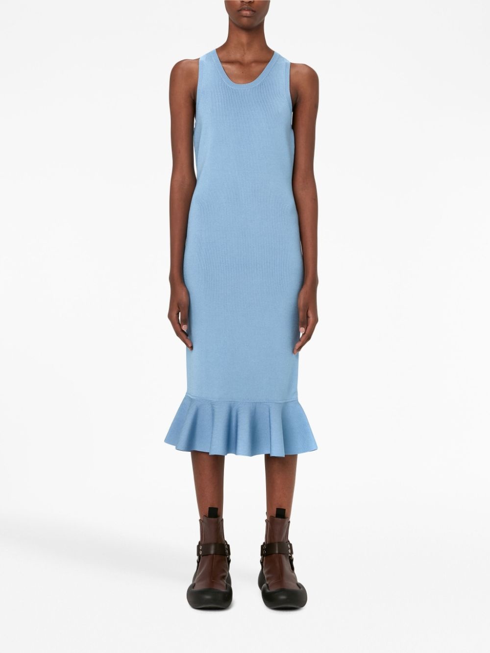 ruffled-hem dress - 3