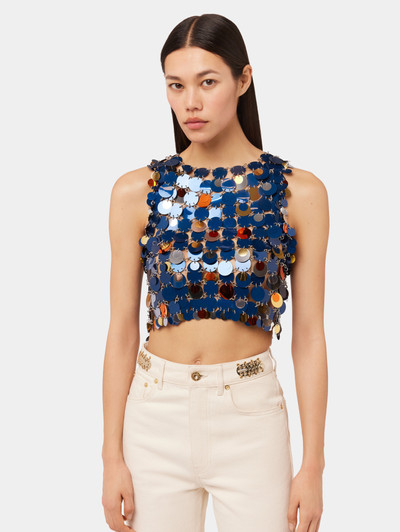 Paco Rabanne BLUE TOP IN SPARKLES ASSEMBLY outlook