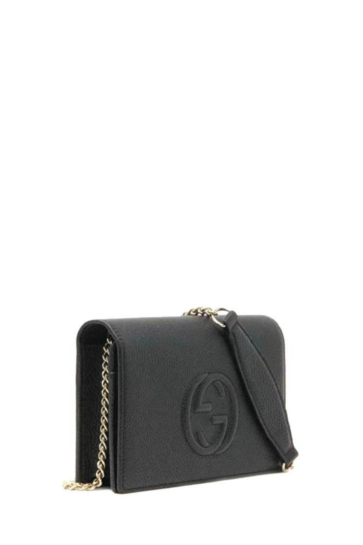 Soho Shoulder Bag in Black Leather - 3