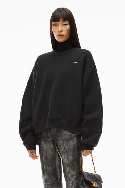 Alexander Wang CREWNECK PULLOVER IN DENSE FLEECE outlook