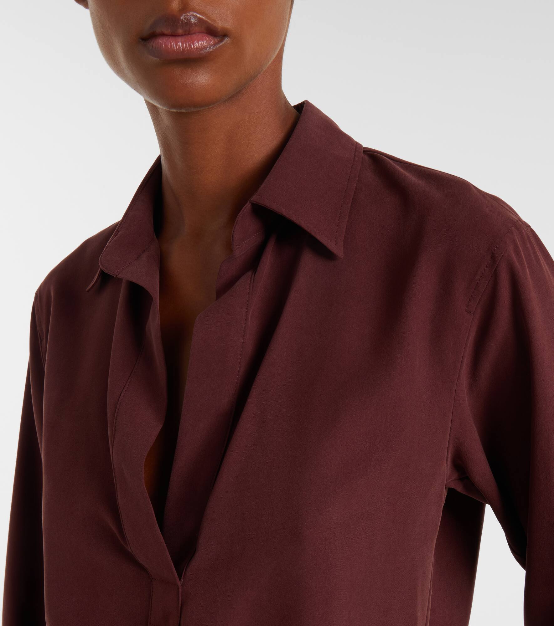 Mirko silk crêpe blouse - 4